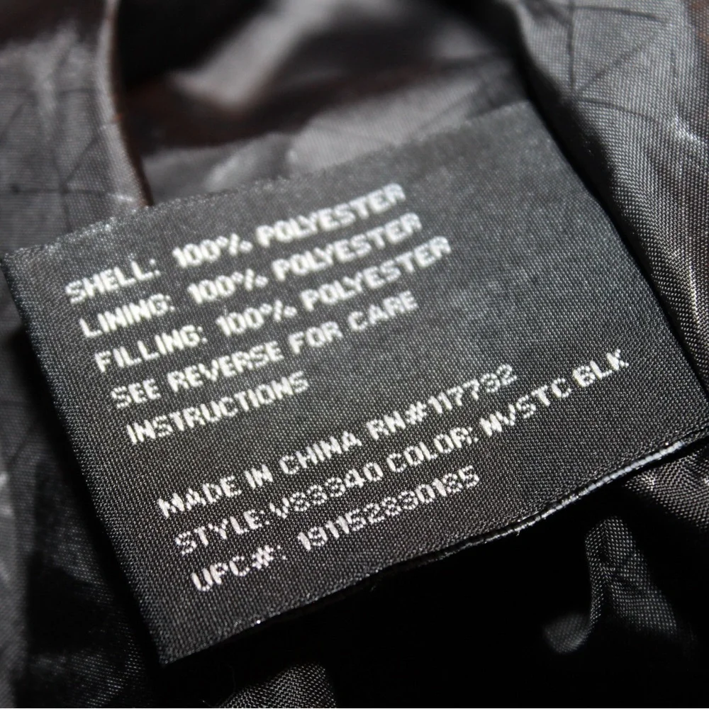 ZEROXPOSUR Men’s Large Jacket Winter Coat Flex Puffer Quilted Denim Blue Black - Picture 4 of 4